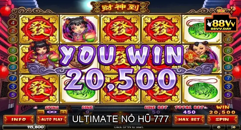 Nổ Hũ 777 - Cơ hội trúng lớn với slot online hấp dẫn 6 Ultimate Nổ Hũ 777